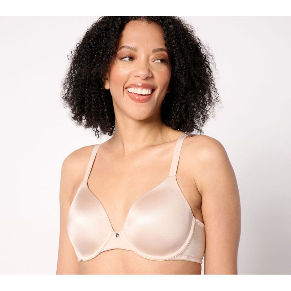 Over 50 & Fabulous Women's Bra Sz 40DD Breezies Shimmer Microfiber Brown